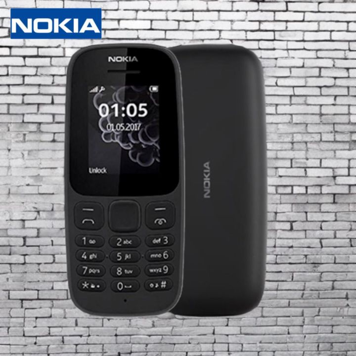 Nokia 105 Dual Sim 4th Edition With Warranty Feature Push button Phone 1.77" Display Battery long standby flashlight radio