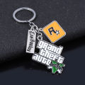 Game PS4 GTA5 Keychain GTA V Grand Theft Auto 5 Star Muti Pendant Keyring For Men Fashion Key Holder Jewelry. 