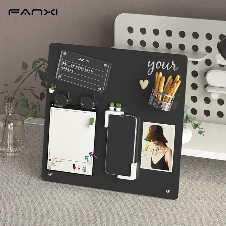 Magnetic board with stand Desktop Erasable magnetic board for notes ...