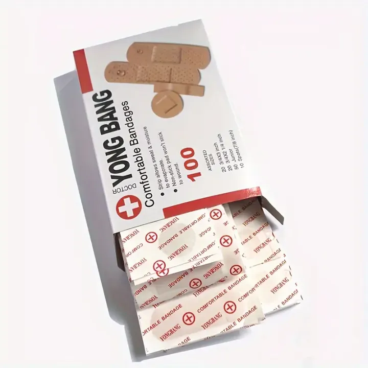100pcs%20Medical%20Wound%20Adhesive%20Paster%20-%20Keep%20Your%20Wounds%20Secure%20Four%20Piece%20Set%20Of%20Bandages%20Breathable%20Nose%20Bridge%20Patch%20Acne%20P%20-%20Image%205