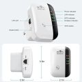 Wifi Repeater Wireless Signal Amplifier Extended Network Enhancer EU US Home Router 300Mbps Through The Wall Bedroom Receive Moving. 