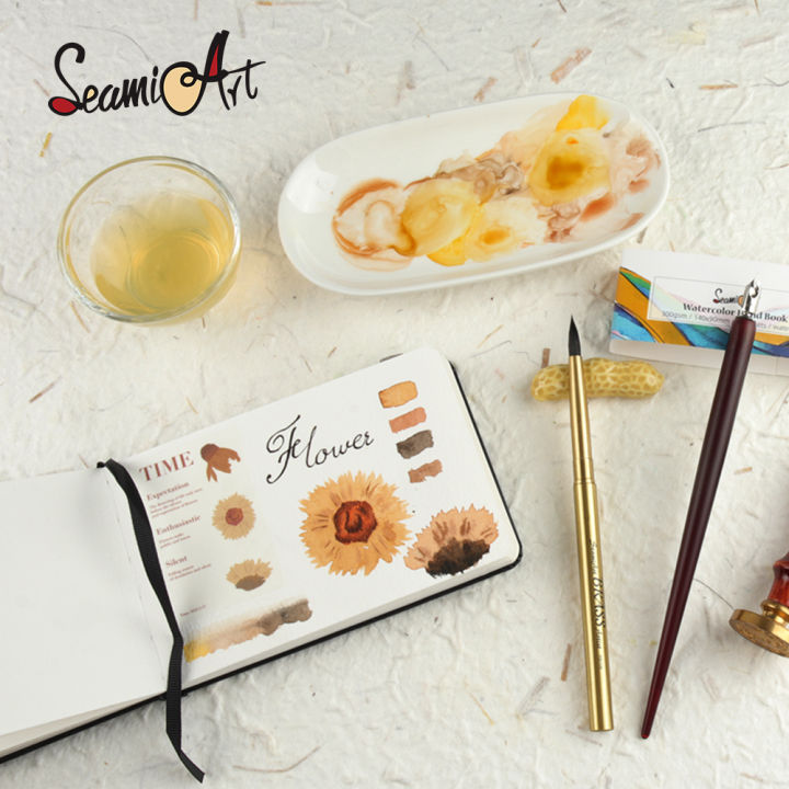 SeamiArt%20A4/A5%20Drawing%20Notebook%20Sketchbook%20Handbook%20300gsm%20paper%2024sheets%20for%20Watercolor%20Acrylic%20Marker%20Pen%20Oil%20Paint%20Gouache%20-%20Image%203