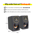 RGB Dual 4K HD Sound Gaming Speaker System with USB 3.5mm Plug for PC/Laptop/Mobile/TV - High-Quality Audio Experience - Kisonli L1020 by FunBug. 