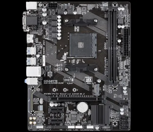 GIGABYTE%20A320M-S2H,%20Supports%20AMD%205000%20Series/%205000%20G-Series/%204000%20G-Series/%20Ryzen%20Series%20-%20Image%202
