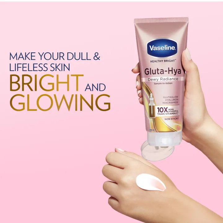 Vaseline%20Gluta-Hya%20Dewy%20Radiance%20Lotion%20for%20Face%20&%20Body%20%7C%20Gives%20Brighter%20Skin%20%7C%20Glutathione%20&%20Niacinamide%20Infused%20Moisturizer,%20200ml%20-%20Image%203