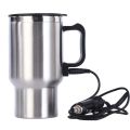 12V 500ML Car Electric Kettle Car Heating Cup Stainless Steel Thermos Heating Water Bottle Car Kettle Thermos for Water Tea Milk.
