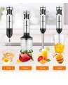YISSVIC Immersion Hand Blender, 4 in 1 9 Speed Stick Blender with 500ml Food Grinder 700ml Container Chopper Whisk Puree Infant Food, Smoothies, Sauces Soup. 