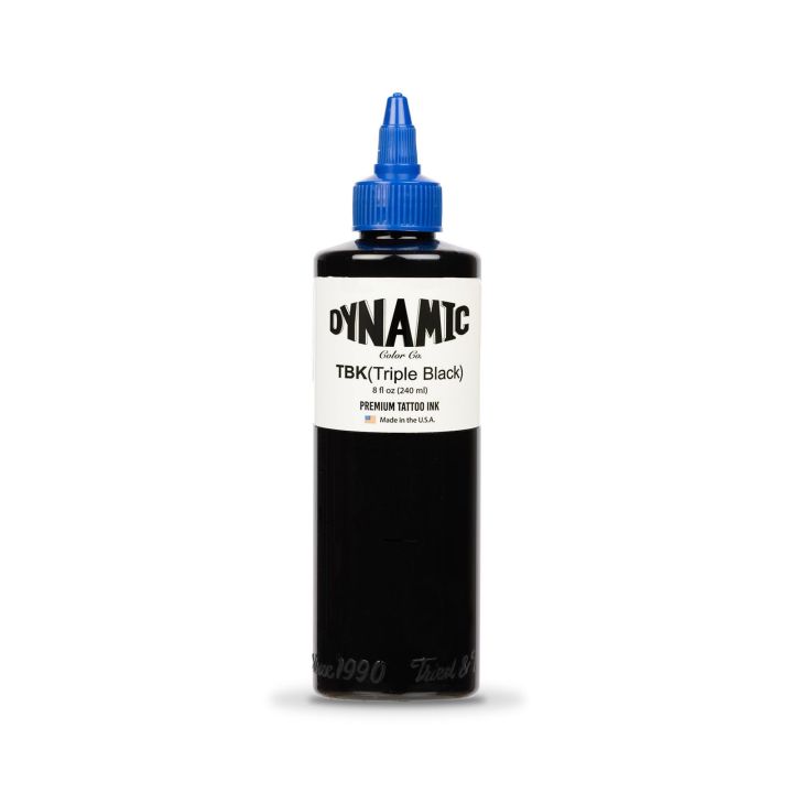 DYNAMIC Triple Black Tattoo Ink (8 Oz) Tattoo Ink  (Black 240 ml)