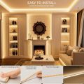 Tuya Zigbee 3.0 5V USB COB LED Strip Light 320leds/m Warm White Flexible Dimmable Lights Kitchen Bedroom Decor for Alexa. 