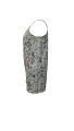 Plus Size Allover Print Cami Romper Jumpsuit, Casual Pocket Ruched Sleeveless Romper Jumpsuit, Women's Plus Size Clothing.