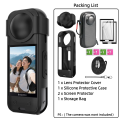 For Insta 360 X5 Camera Protective Accessory Kit Lens Guard/Silicone Protective Cover/Screen Protectors/Camera Case. 