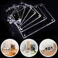 Clear Acrylic Picture Photo Frame Magnetic Photocard Holder Poster Display Stand Photo Frame Protect Office Desktop Ornament. 
