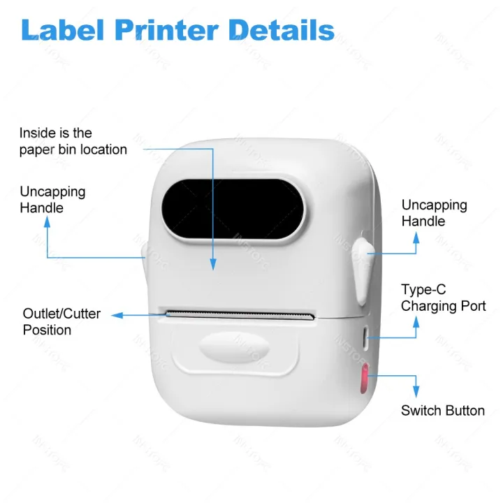 Wireless%20Label%20Printer%20P50%20Inkless%20Bluetooth%20Thermal%20Label%20Maker%20Adhesive%20Label%20Sticker%20Machine%20DIY%20Pattern%20Barcode%20QR%20Code%20Tape%20-%20Image%205