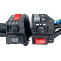 1 Pair Motorcycle Handle Bar Switches Horn Turn Signal Electric Start Handlebar Controller Switch For SRZ MTR HONDA Universal. 