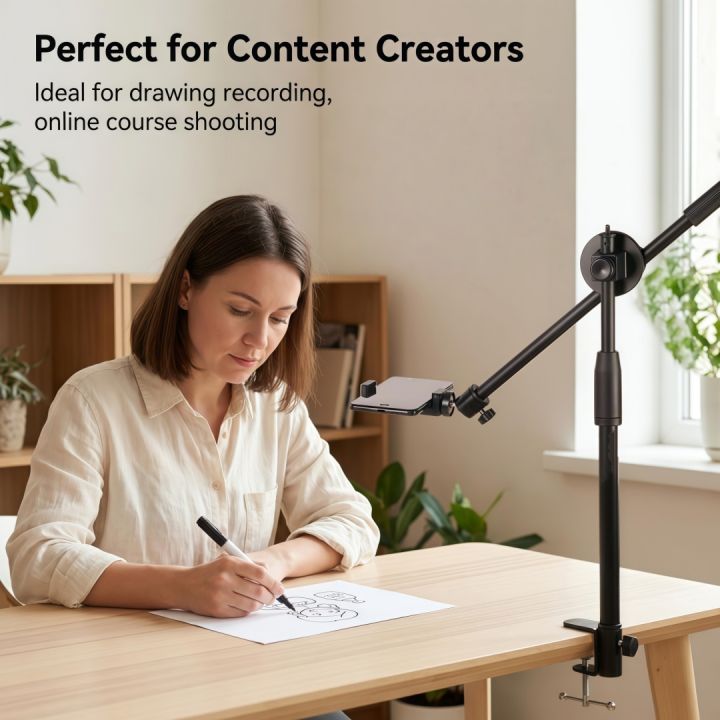 Horizontal%20Tripod%20for%20Phone%20Smartphone%20Table%20Overhead%20Tripod%20Stand%20for%20Mobile%20Cellphone%20Filming%20Photography%20Articulated%20Arm%20-%20Image%202