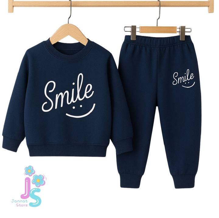 Sweatshirt And Pajama Trousers For Kids Baby Boys And Baby Girls Dresses Tracksuit For Unisex Imported Comfy Winter Warm Top Clothes Set Dresses Outfit Suit For Unisex Jannat Store