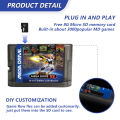 MegaDrive Genesis 3000 in 1 MD V3 Pro Game Cartridge 8GB TF Gard for SEGA Genesis Mega Drive Console.
