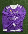 Cristiano Ronaldo Real Madrid Purple Full Sleeve Jersey. 
