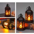 Electronic Candle Light High Brightness Flicker Free Battery-Operated Retro Design Desk Lantern Lamp Decoration. 