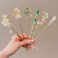 Elegant Chinese Hair Clip Stick Bun Tassel Hairpin Floral Hairstyle Women Jewelry Accessories Everyday Need. 
