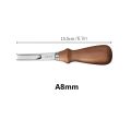 4PCS Leather Edge Skiving Beveler Tools Wide Leather Craft Edge Beveler Tool Kit Leather Edge Trimmer for DIY Leather Craft Tool.