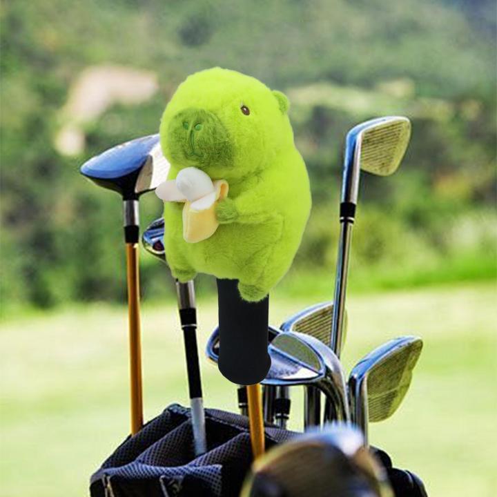 Golf%20Driver%20Headcover%20Plush%20cartoon%20capybara%20golf%20club%20Protective%20covers%20for%203/5%20wood%20clubs,%20club%20head%20covers%20golf%20supplies%20-%20Image%205