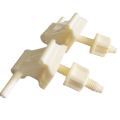 1pair Plastic Toilet Seat Hinge Bolts Screw Fixing Fitting Kit Toilet Lid Hinge Replacement Parts Bathroom Accessories. 