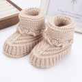 2Pcs/Pair Baby Knit Socks 0-12M Solid Cochet Walking Socks Newborn Photography Prop Infant Birthday Handmade Boutique Sock.