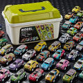 30 - 50PCS Mini Alloy Cars Model Set with Storage Box Diecast Pull-Back Vehicle Toys for Boys, for Christmas, Birthday .