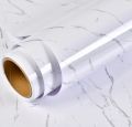 60*200cm shelf adhesive pvc waterproof oil_proof marble sheet for kitchen. 