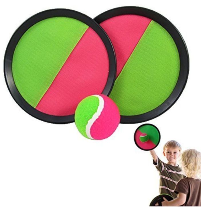 Throw and Catch Ball Game with Sticky Plates