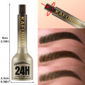 3D Dye Eyebrow Pencil Hairling Anti-smudge Waterproof Long Lasting Black Brown Large Brush Natural Wild Eyebrow Enhancers Cream. 