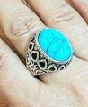 MOST TRENDING TURKISH DESIGN TITANIUM BLUE STONE RING FOR MEN WITH HISTORICAL DESIG MENS Wedding ring. 