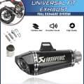 Akropovic Exaust Universal For Bike Universal For Bike Full Exhaust System (Stainless Steel). 