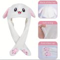 LED Funny Glowing and Ear Moving Bunny Hat Cap for Women Girls Cosplay Party Holiday Hat Headwear Daily Supplies Party Home.