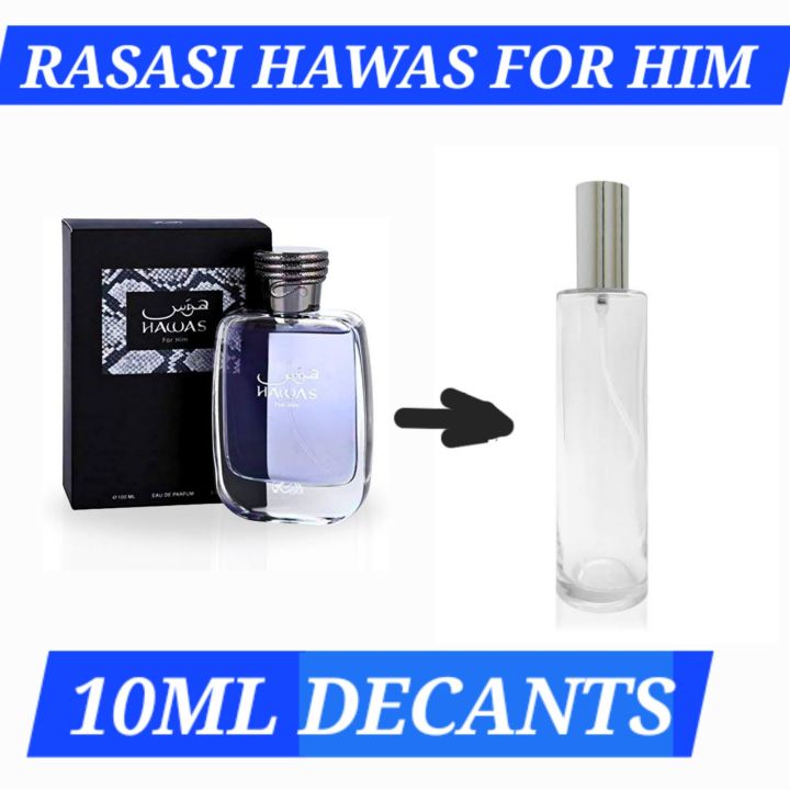 Rasasi hawas for Him perfume 10ml decant sample for men premium quality long lasting fragrance