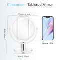 Table Vanity Magnifying Makeup Mirror Double Sided 1X 2X Magnification Cosmetic Compact Mirror Transparent Portable Handheld. 