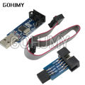 1Set 10Pin To 6 Pin Adapter Board + USBASP USBISP AVR Programmer USB ATMEGA8 ATMEGA128 ATtiny/CAN/PWM 10Pin Wire Module DIY. 