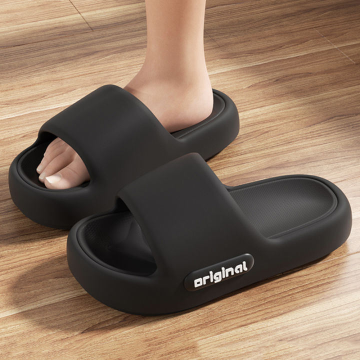 2026%20Summer%20Platform%20Cloud%20Slippers%20Women%20Comfy%20Solid%20Color%20Soft%20Sole%20EVA%20Pillow%20Slides%20Woman%20Couple%20Non%20Slip%20Beach%20Flip%20Flops%20-%20Image%203