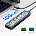 M.2 NVMe SATA SSD Enclosure Visual Smart SSD Case USB 3.2 Gen 2 10Gbps NVMe PCI-E 20Gpbs. 