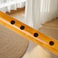 6 Holes Recorder Bamboo Flute Handmade Vertical Flute Musical Wind Instrument for Beginners Meditation and Music Lovers.