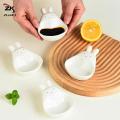 Ceramic Sauce Dish With Handle Cute Rabbit Seasoning Dishes Small Sushi Dipping Bowl Kitchen Soy Vinegar Snake Sauce Plate. 