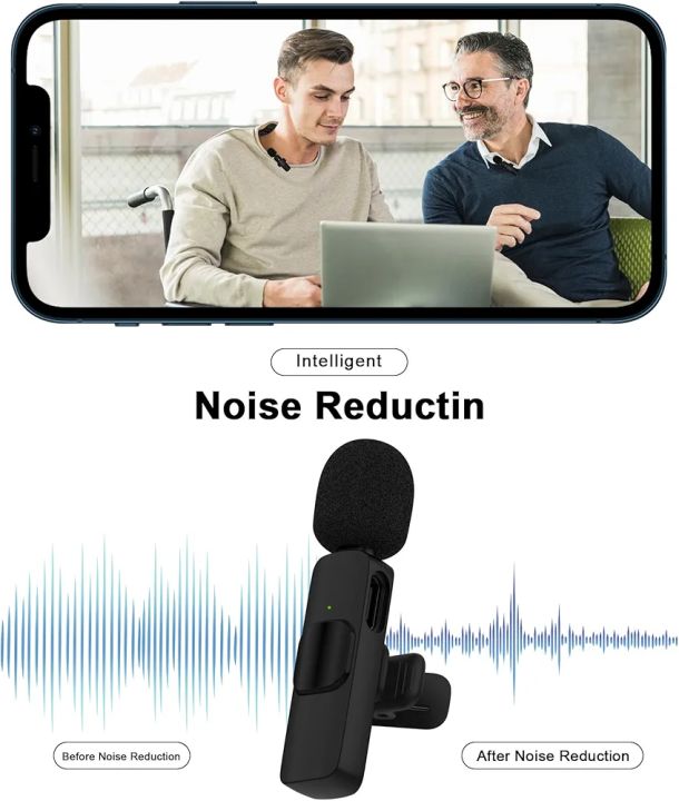 k9/k8%20Wireless%20Lavalier%20Dual%20Mini%20Microphones%20Cordless%20Mic,%20Phone%20Collar%20Clip-on%20Tiny%20Lapel%20Lav%20for%20Vlog/Tiktok/Youtube/Video%20Record/no%20Bluetooth%20-%20Image%206
