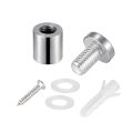 4PCS 7M 8M 12MM Stainless Steel Standoff Screws Wall Sign Holder For Office / Institute or Schools Notice Boards and advertisement. 