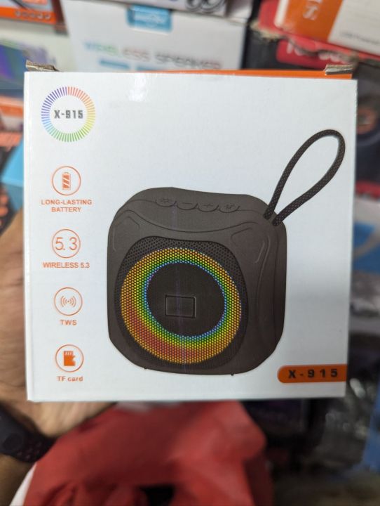 X-915%20Colorful%20light%20RGB%20home%20music%20Bluetooth%20SpeakerWaterproof%20HiFi%20Super%20bass%20Wireless%20Mini%20portable%20Speaker%20with%20Bluetooth,%20FM%20Radio%20-%20Image%202