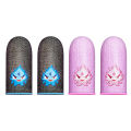 1 Pair Luminous Fingertips Covers for PUBG Touch Screen Finger Cots Anti-Sweat.