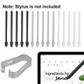 Stylus Pen Tips for Samsung S Pen Replacement S Pencil Spare Nib with Removal Tweezer for Samsung Galaxy Tab S10/S10 Ultra/S9/S8.