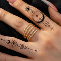 30pcs Temporary Tattoo Sticker Moon Star Small flower Waterproof Fake Tattoo for Men Women Girls Cute Fingle Tatoo Henna Sticker. 