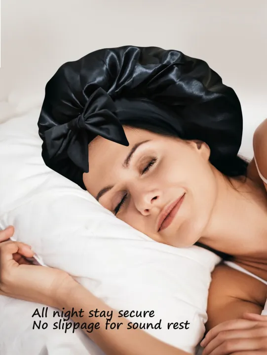New%20Silky%20Bonnet%20For%20Sleeping%20Women%20Satin%20Bonnet%20Hair%20Bonnet%20Night%20Sleep%20Cap%20Scarf%20Wrap%20For%20Curly%20Hair%20Tie%20Band%20For%20CurlyHat%20-%20Image%203