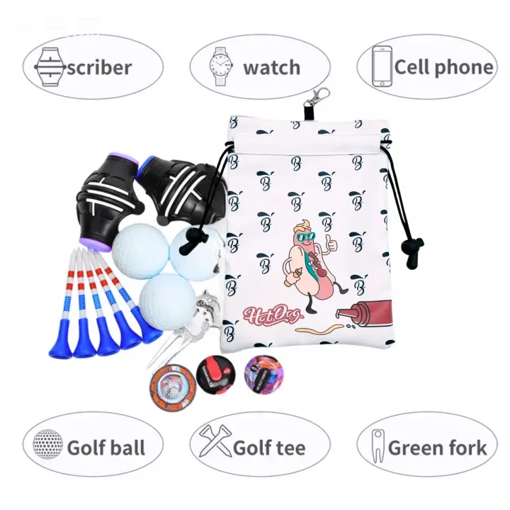 Funny%20Golf%20Valuables%20Pouch%20Hot%20DOG%20Design%20pu%20Leather%20Golf%20Tee%20Pouch%20with%20Drawstring%20Closure%20Golf%20Ball%20Tee%20Handbag%20Portable%20-%20Image%204